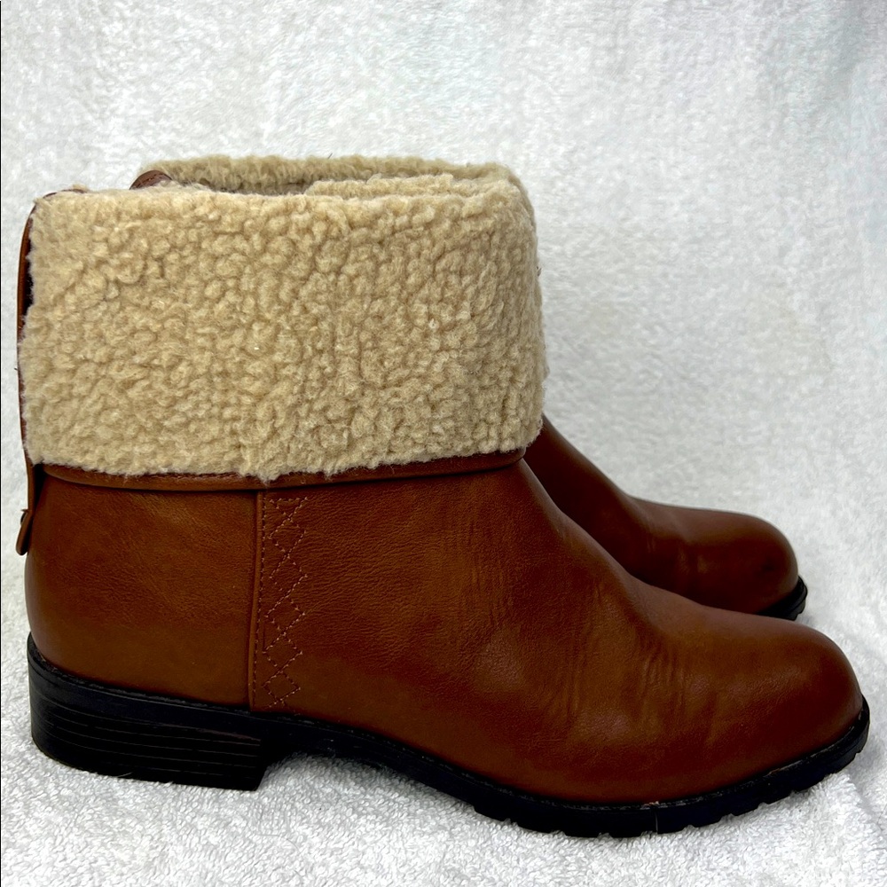 Style & Co., Brown Shearling-Lined Ankle Boots - Picture 3 of 6